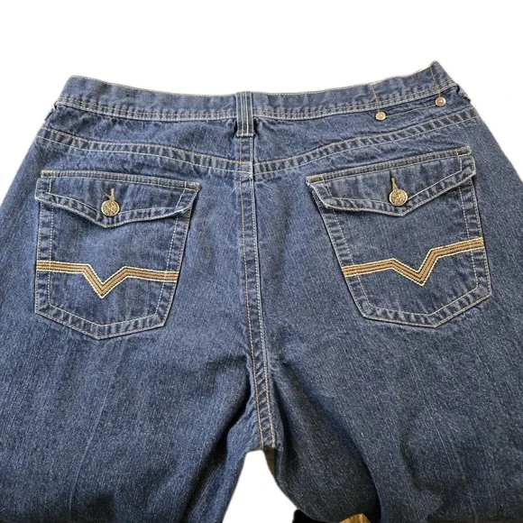 Mecca Men's Shorts High Rise Wide Leg Button Back Pockets 40" Waist 15" Inseam - Picture 4 of 12